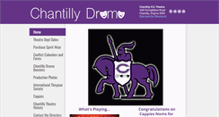 Desktop Screenshot of chantillyhsdrama.com