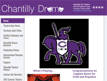 Tablet Screenshot of chantillyhsdrama.com